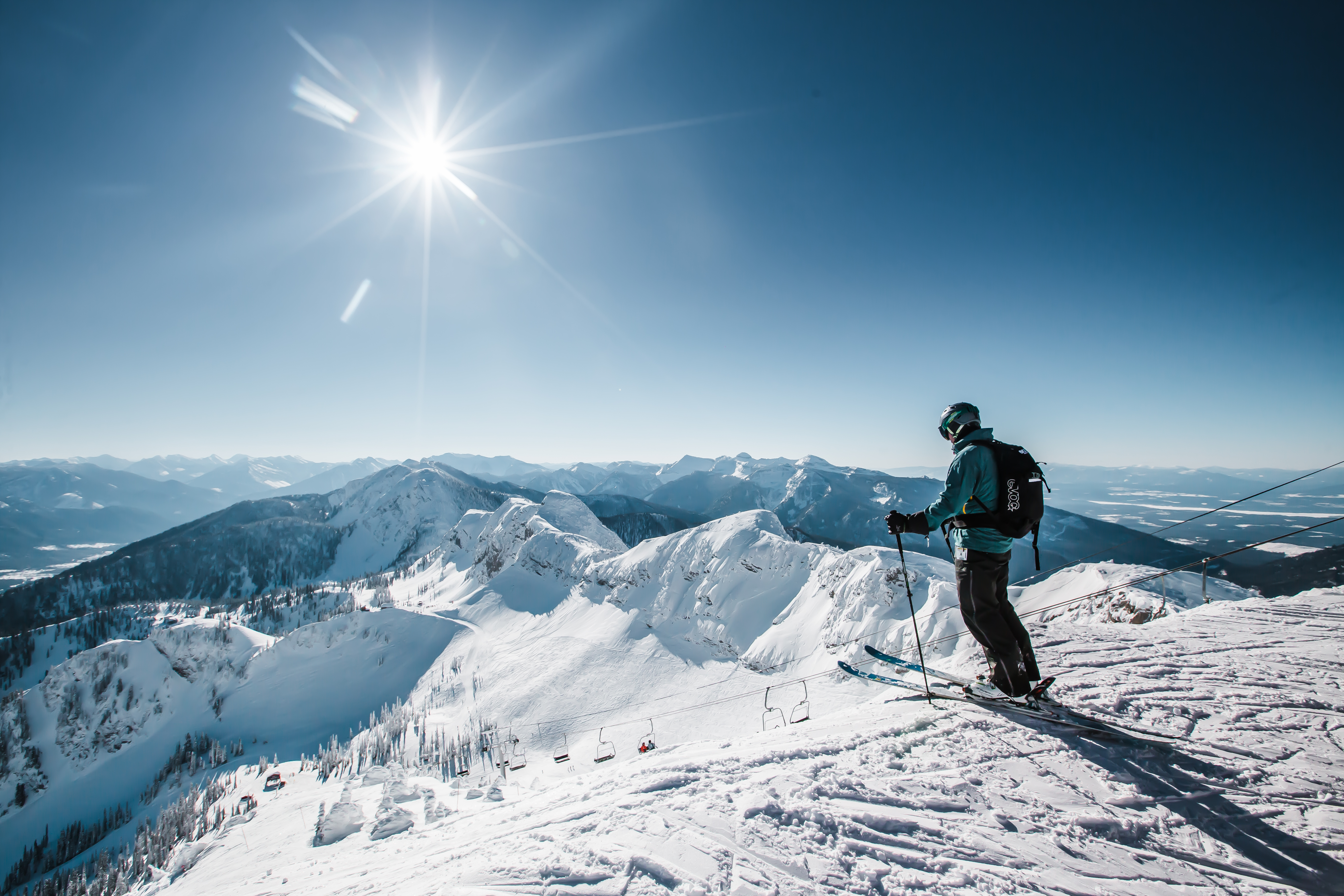 Polar peak in Fernie Alpine skiresort